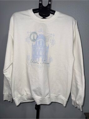 Golden Hour Paris France Eiffel Tower Crewneck Sweatshirt M/L Coquette